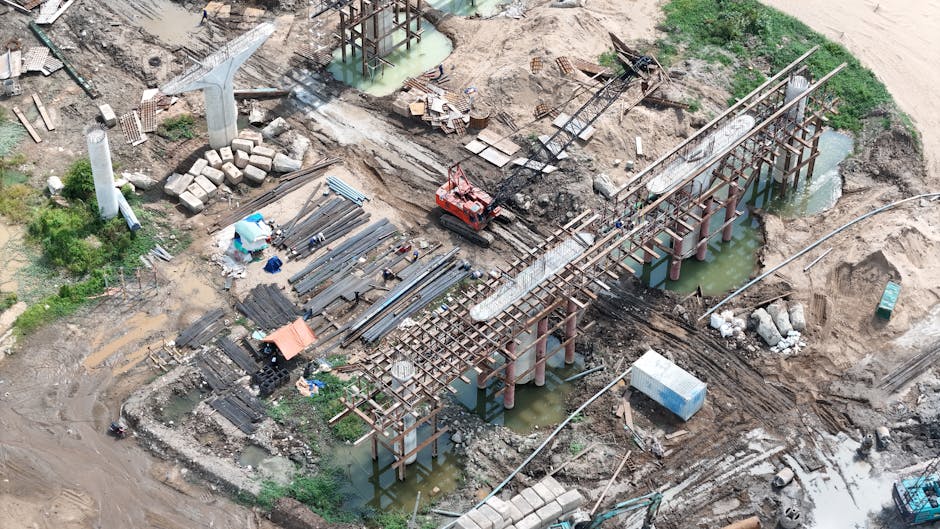 pracownicy firmy Lider Odwiertów podczas instalacji mikropali fundamentowych